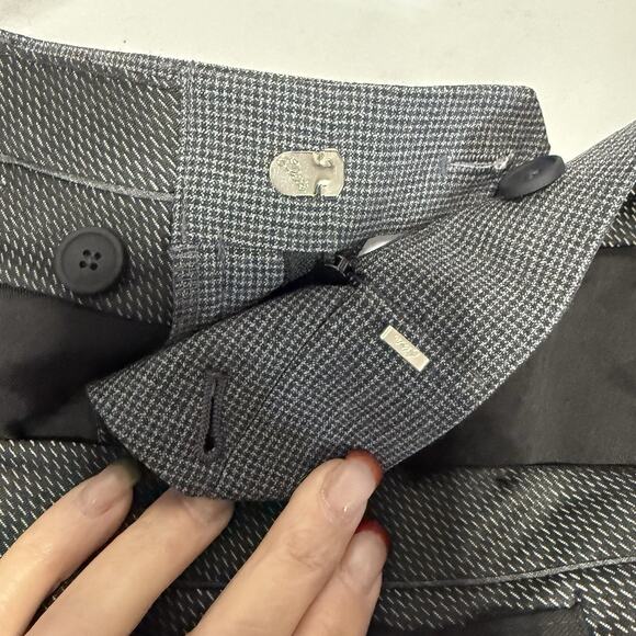 Jos. A. Bank Slim Fit Traveler Pants Men 35R Gray Wool Blend Unhemmed NEW - Picture 6 of 12